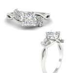 Load image into Gallery viewer, floral-leaf-princess-cut-diamond-engagement-ring-in-white-gold-fdenr10962prangle3-nl-wg.jpg