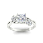 Load image into Gallery viewer, floral-leaf-princess-cut-diamond-engagement-ring-in-white-gold-fdenr10962prangle5-nl-wg.jpg