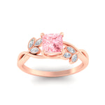 Load image into Gallery viewer, floral-leaf-princess-cut-vivid-pink-engagement-ring-in-rose-gold-fdenr10962prgvpinkangle5-nl-rg.jpg