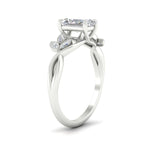 Load image into Gallery viewer, floral-leaf-radiant-cut-diamond-engagement-ring-in-white-gold-fdenr10962raangle2-nl-wg.jpg