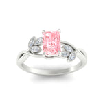 Load image into Gallery viewer, floral-leaf-radiant-cut-vivid-pink-engagement-ring-in-white-gold-fdenr10962ragvpinkangle5-nl-wg.jpg