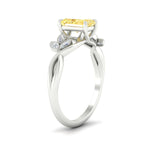 Load image into Gallery viewer, floral-leaf-radiant-cut-vivid-yellow-engagement-ring-in-white-gold-fdenr10962ragvyellowangle2-nl-wg.jpg
