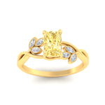 Load image into Gallery viewer, floral-leaf-radiant-cut-vivid-yellow-engagement-ring-in-yellow-gold-fdenr10962ragvyellowangle5-nl-yg.jpg