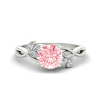 Load image into Gallery viewer, floral-leaf-round-cut-vivid-pink-engagement-ring-in-white-gold-fdenr10962rogvpinksleep-nl-wg.jpg