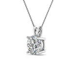 Load image into Gallery viewer, Round Cut Lab Diamond 4 Prong Solitaire Pendant For Women
