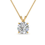 Load image into Gallery viewer, Round Cut Lab Diamond 4 Prong Solitaire Pendant For Women
