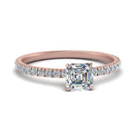Load image into Gallery viewer, Lab diamond Pave Eternity Engagement Rings 14K Gold
