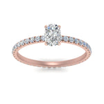 Load image into Gallery viewer, Lab diamond Pave Eternity Engagement Rings 14K Gold
