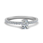 Load image into Gallery viewer, Lab diamond Pave Eternity Engagement Rings 14K Gold
