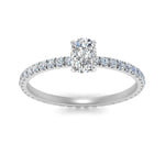 Load image into Gallery viewer, Lab diamond Pave Eternity Engagement Rings 14K Gold
