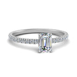 Load image into Gallery viewer, Lab diamond Pave Eternity Engagement Rings 14K Gold
