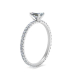 Load image into Gallery viewer, Lab diamond Pave Eternity Engagement Rings 14K Gold

