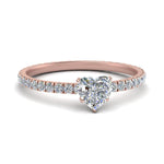 Load image into Gallery viewer, Lab diamond Eternity Engagement Rings 14K Gold
