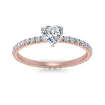 Load image into Gallery viewer, Lab diamond Eternity Engagement Rings 14K Gold
