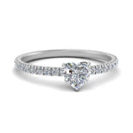 Load image into Gallery viewer, Lab diamond Eternity Engagement Rings 14K Gold
