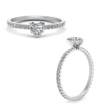 Load image into Gallery viewer, Lab diamond Eternity Engagement Rings 14K Gold
