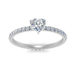 Load image into Gallery viewer, Lab diamond Eternity Engagement Rings 14K Gold
