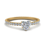 Load image into Gallery viewer, Lab diamond Eternity Engagement Rings 14K Gold
