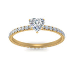 Load image into Gallery viewer, Lab diamond Eternity Engagement Rings 14K Gold
