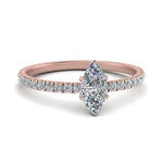 Load image into Gallery viewer, Lab diamond Pave Eternity Engagement Rings 14K Gold
