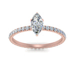 Load image into Gallery viewer, Lab diamond Pave Eternity Engagement Rings 14K Gold
