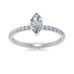 Load image into Gallery viewer, Lab diamond Pave Eternity Engagement Rings 14K Gold
