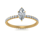 Load image into Gallery viewer, Lab diamond Pave Eternity Engagement Rings 14K Gold
