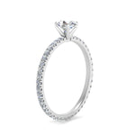 Load image into Gallery viewer, Lab diamond Eternity Engagement Rings 14K Gold
