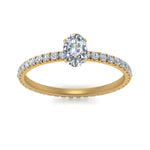 Load image into Gallery viewer, Lab diamond Eternity Engagement Rings 14K Gold
