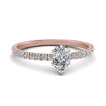 Load image into Gallery viewer, Lab diamond Pave Eternity Engagement Rings 14K Gold
