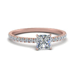 Load image into Gallery viewer, Lab diamond Eternity Engagement Rings 14K Gold
