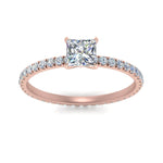 Load image into Gallery viewer, Lab diamond Eternity Engagement Rings 14K Gold
