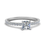Load image into Gallery viewer, Lab diamond Eternity Engagement Rings 14K Gold
