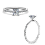 Load image into Gallery viewer, Lab diamond Eternity Engagement Rings 14K Gold
