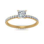 Load image into Gallery viewer, Lab diamond Eternity Engagement Rings 14K Gold
