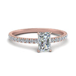 Load image into Gallery viewer, Lab diamond Eternity Engagement Rings 14K Gold
