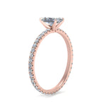 Load image into Gallery viewer, Lab diamond Eternity Engagement Rings 14K Gold

