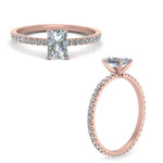 Load image into Gallery viewer, Lab diamond Eternity Engagement Rings 14K Gold
