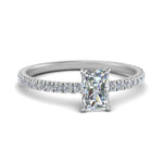 Load image into Gallery viewer, Lab diamond Eternity Engagement Rings 14K Gold
