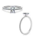 Load image into Gallery viewer, Lab diamond Eternity Engagement Rings 14K Gold
