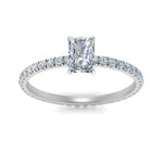 Load image into Gallery viewer, Lab diamond Eternity Engagement Rings 14K Gold
