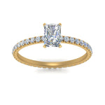 Load image into Gallery viewer, Lab diamond Eternity Engagement Rings 14K Gold
