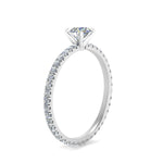 Load image into Gallery viewer, Lab diamond Pave Eternity Engagement Rings 14K Gold
