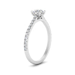 Load image into Gallery viewer, IGI Certified 1/2 - 5 Carat Lab Grown Diamond Side Stone Women Engagement Ring 14K Gold
