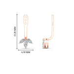 Load image into Gallery viewer, Lab Colored Front Back Fancy Marquise Earring Jackets