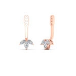 Load image into Gallery viewer, Lab Colored Front Back Fancy Marquise Earring Jackets