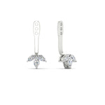 Load image into Gallery viewer, Lab Colored Front Back Fancy Marquise Earring Jackets