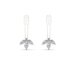 Load image into Gallery viewer, Lab Colored Front Back Fancy Marquise Earring Jackets
