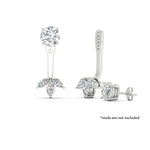 Load image into Gallery viewer, Lab Colored Front Back Fancy Marquise Earring Jackets