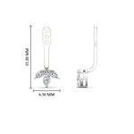 Load image into Gallery viewer, Lab Colored Front Back Fancy Marquise Earring Jackets